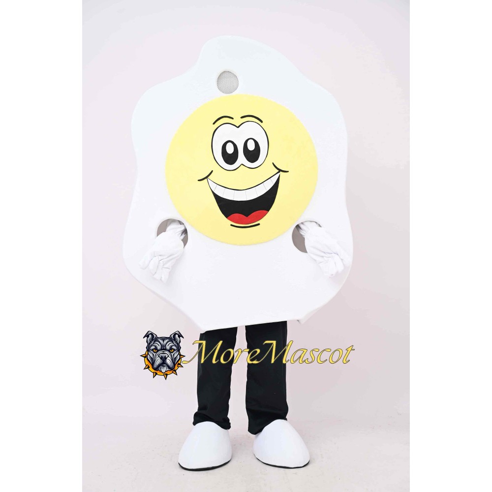 Poached Egg Mascot Costume
