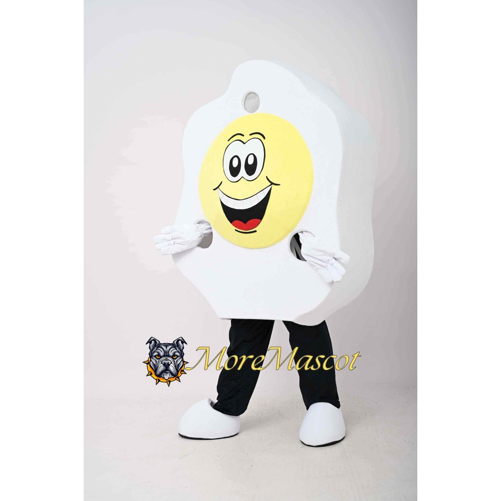 Poached Egg Mascot Costume