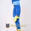 Muscle Blue House Mascot Costume