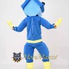 Muscle Blue House Mascot Costume