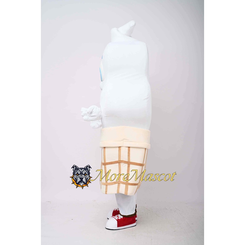 Vanilla Ice Cream Mascot Costume