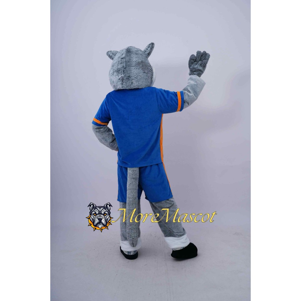 Sport Gray Wolf Mascot Costume