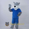 Sport Gray Wolf Mascot Costume