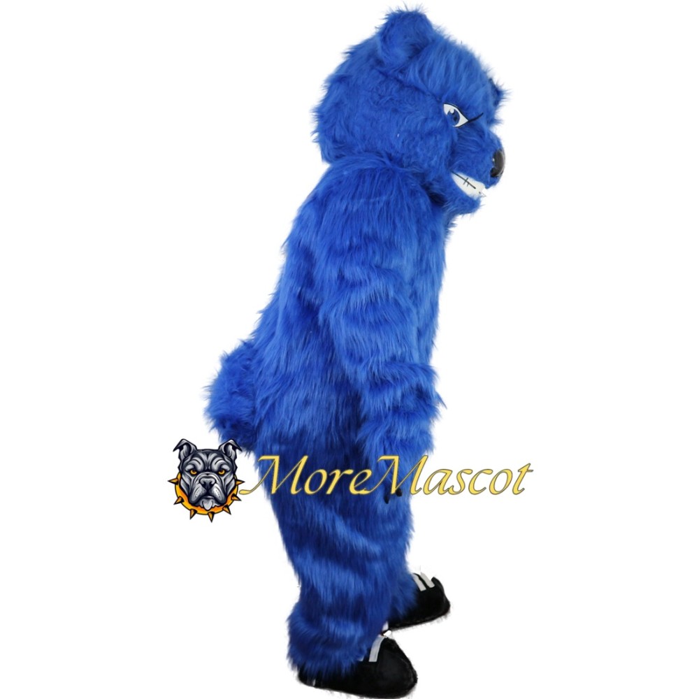 Fierce Blue Bear Mascot Costume