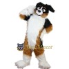 Superb Long Fur Dog Mascot Costume