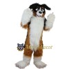 Superb Long Fur Dog Mascot Costume