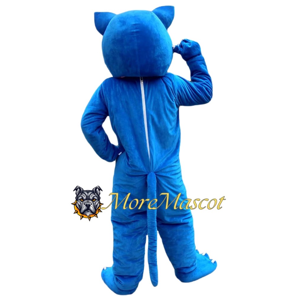 Blue Panther Mascot Costume