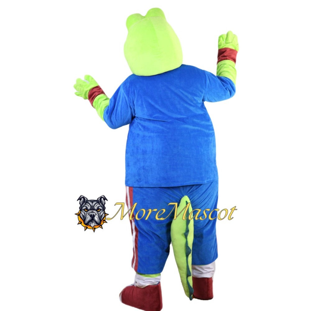 Superb Sport Crocodile Mascot Costume