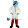 Doctor Blue Bear Mascot Costume