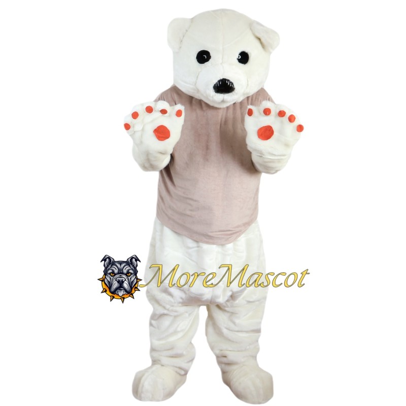 School Polar Bear Mascot Costume