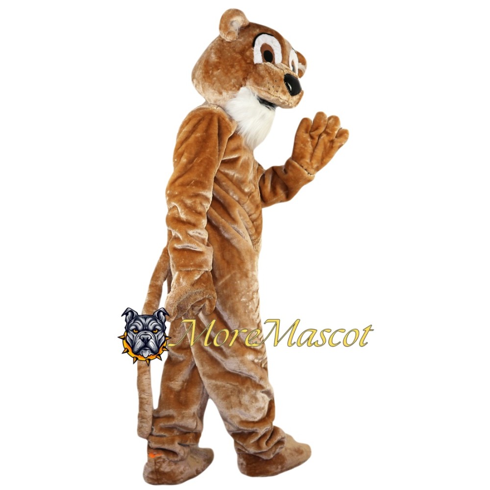 Brown Tiger Mascot Costume