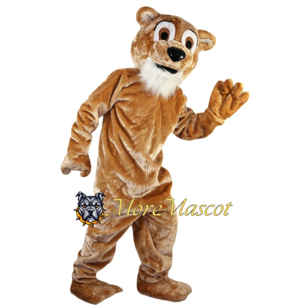 Brown Tiger Mascot Costume