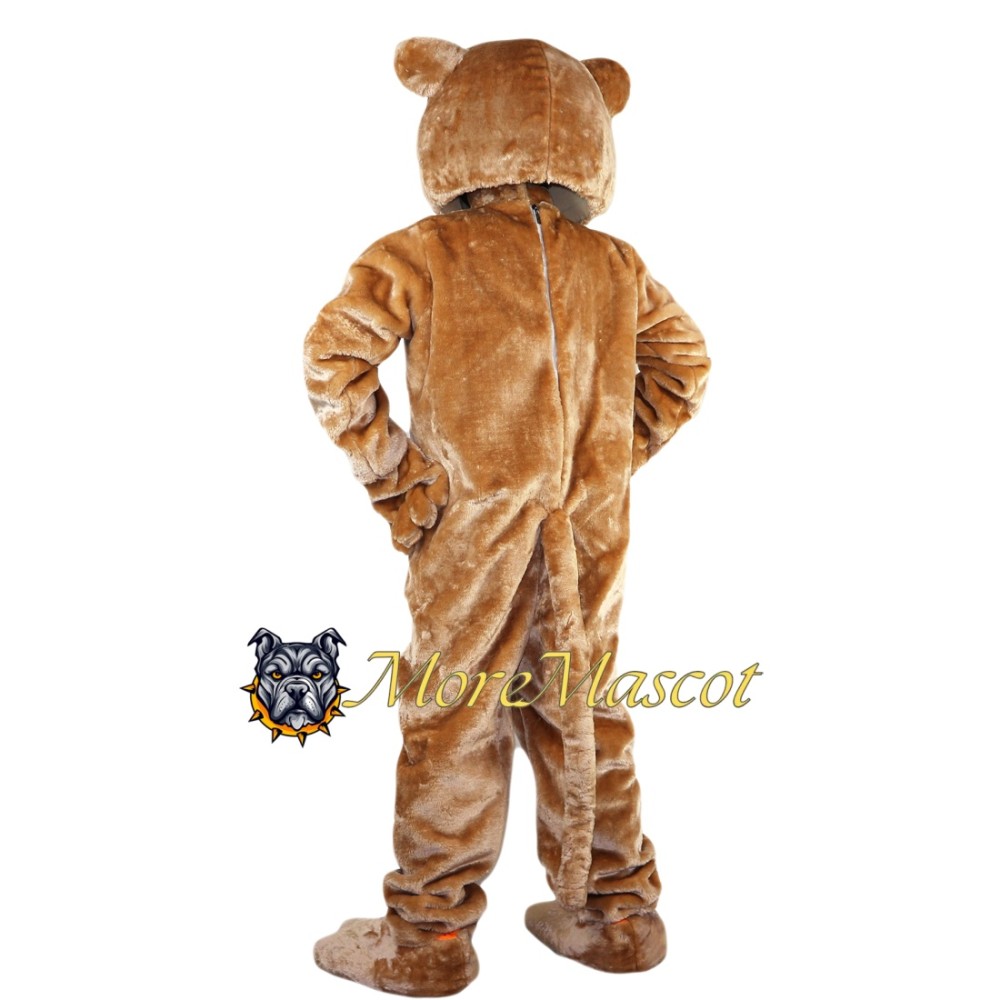 Brown Tiger Mascot Costume