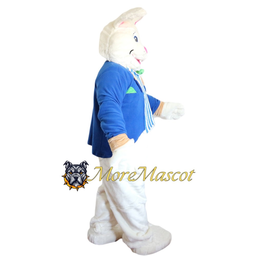 Easter Blue Suit Rabbit Mascot Costume
