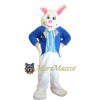 Easter Blue Suit Rabbit Mascot Costume