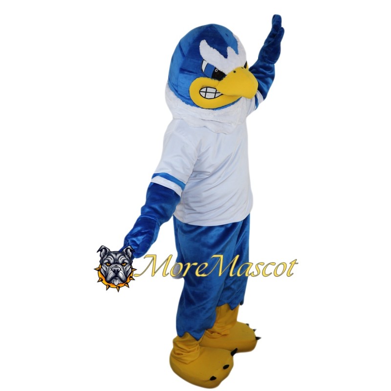 Sports Blue Falcon Mascot Costume
