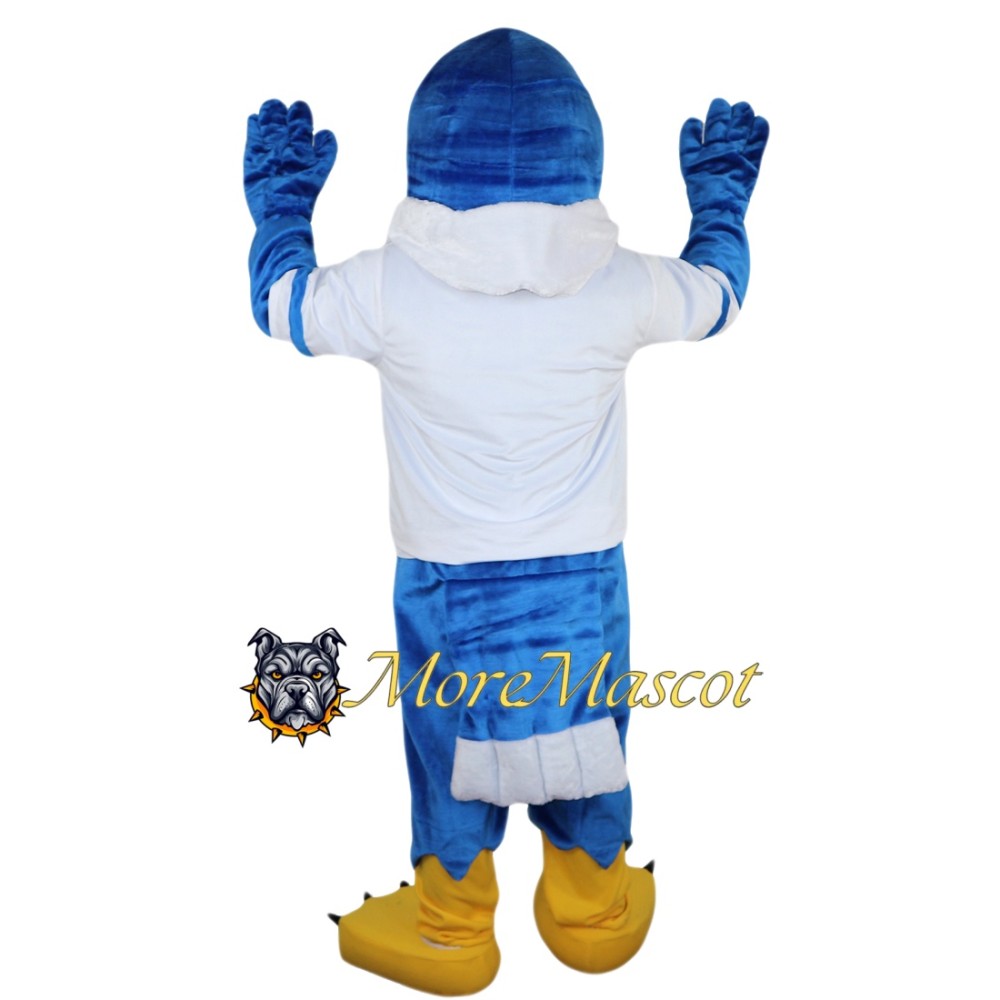 Sports Blue Falcon Mascot Costume