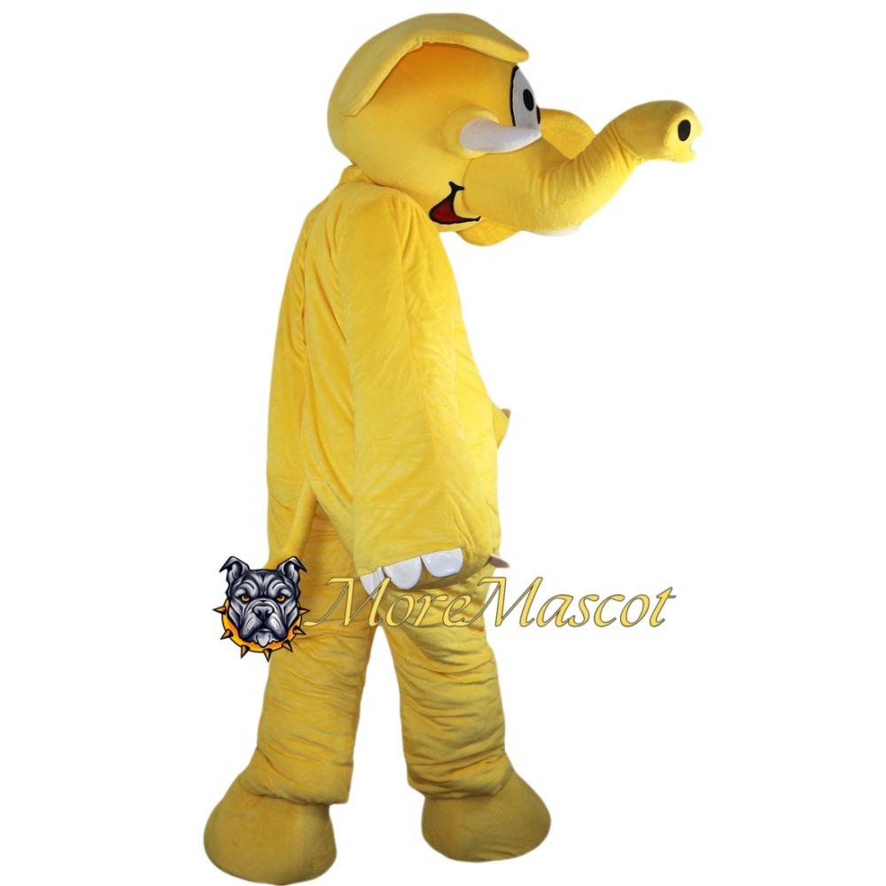 Yellow Elephant Mascot Costume