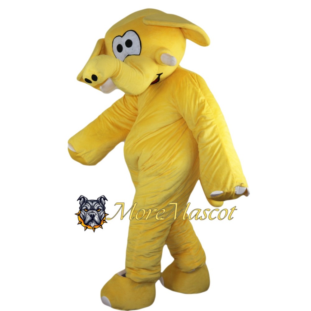 Yellow Elephant Mascot Costume