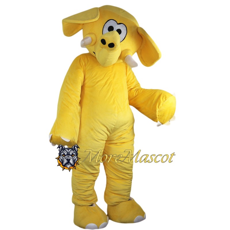 Yellow Elephant Mascot Costume