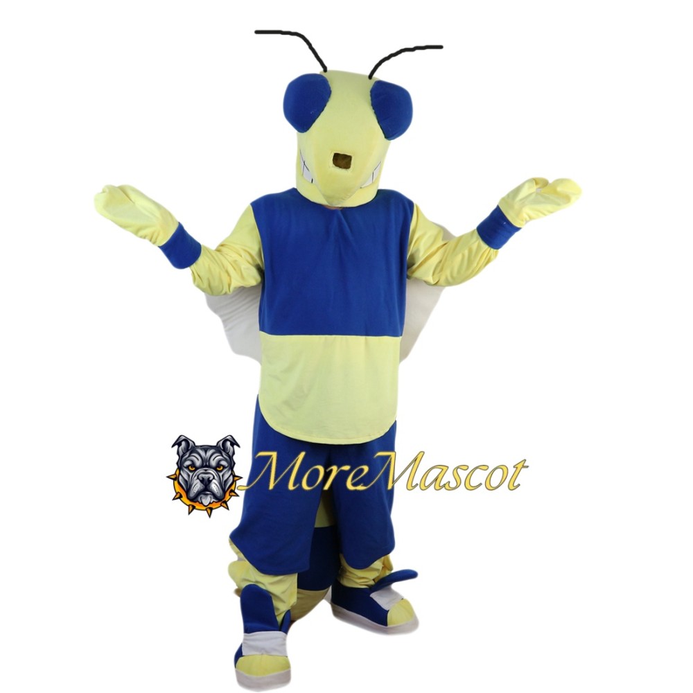 Blue & Yellow Bee Mascot Costume