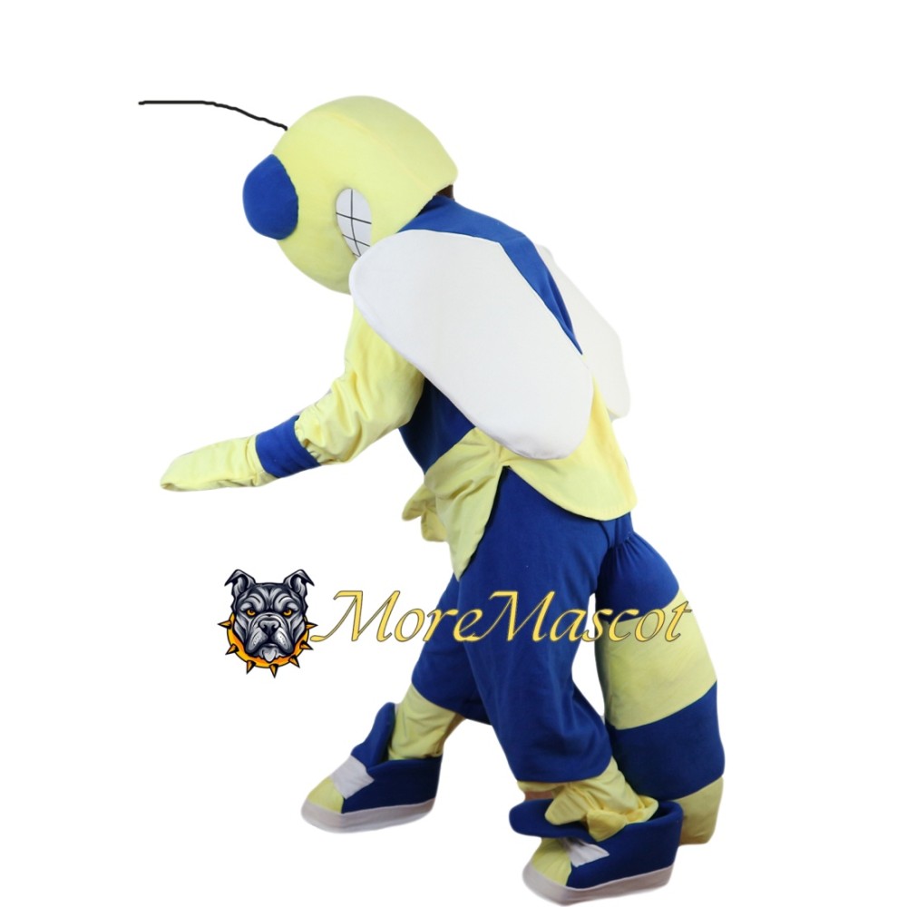 Blue & Yellow Bee Mascot Costume