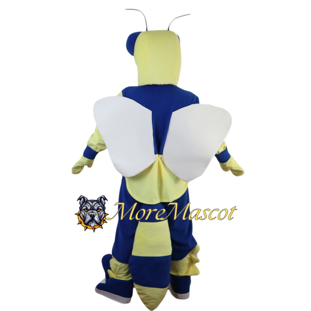 Blue & Yellow Bee Mascot Costume