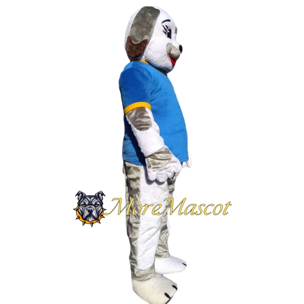 High School Gray Dog Mascot Costume