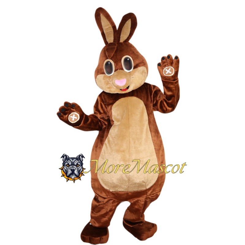 Easter Brown Bunny Mascot Costume