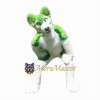 Green & White Husky Mascot Costume