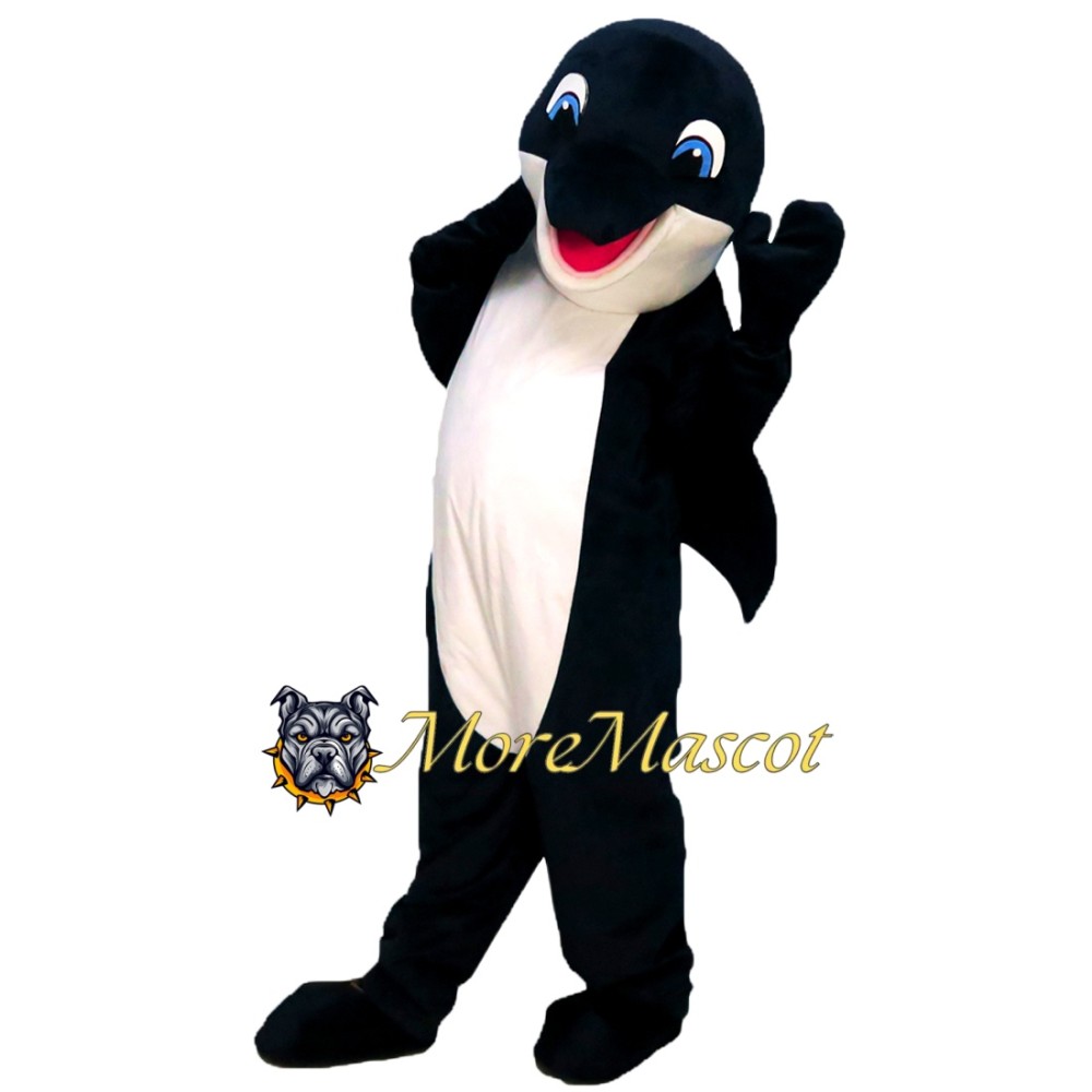 Black Dolphin Mascot Costume