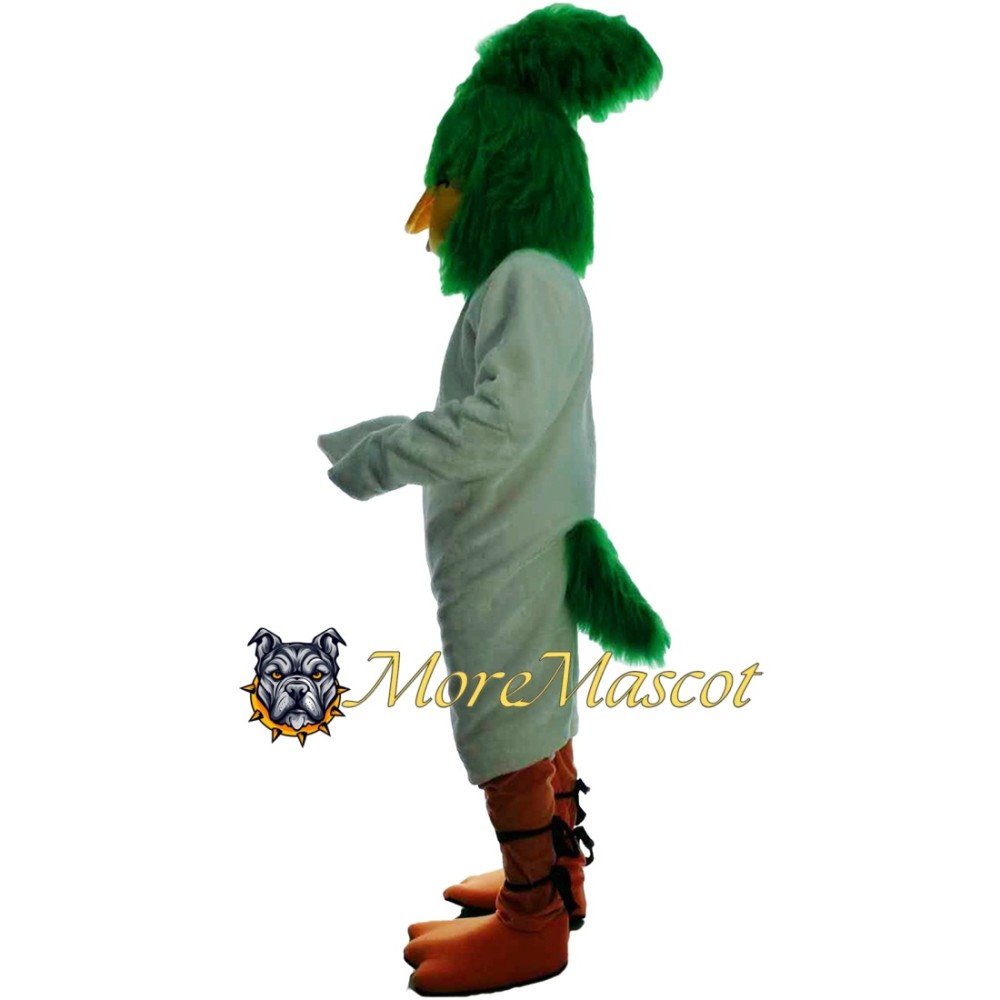 Green & White Eagle Mascot Costume