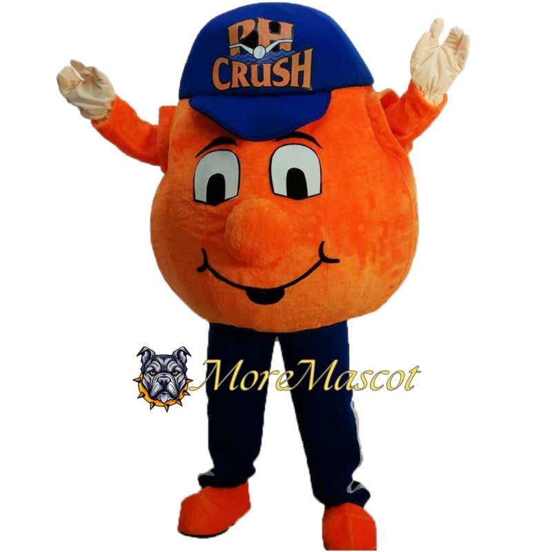 Orange Ball Mascot Costume