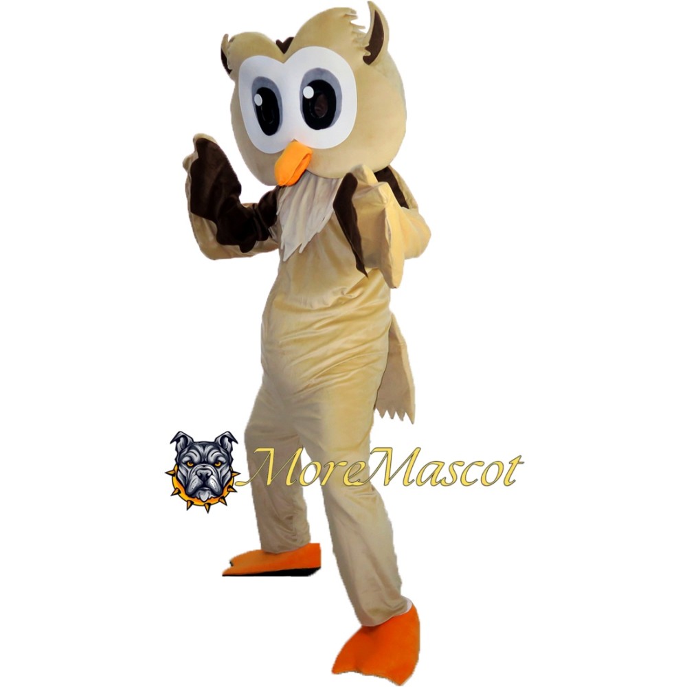 Flexible Owl Mascot Costume