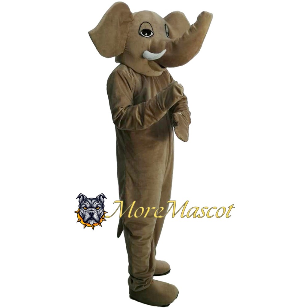 Brown Elephant Mascot Costume