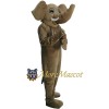 Brown Elephant Mascot Costume