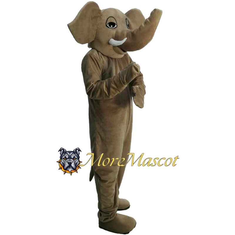 Brown Elephant Mascot Costume