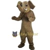 Brown Elephant Mascot Costume