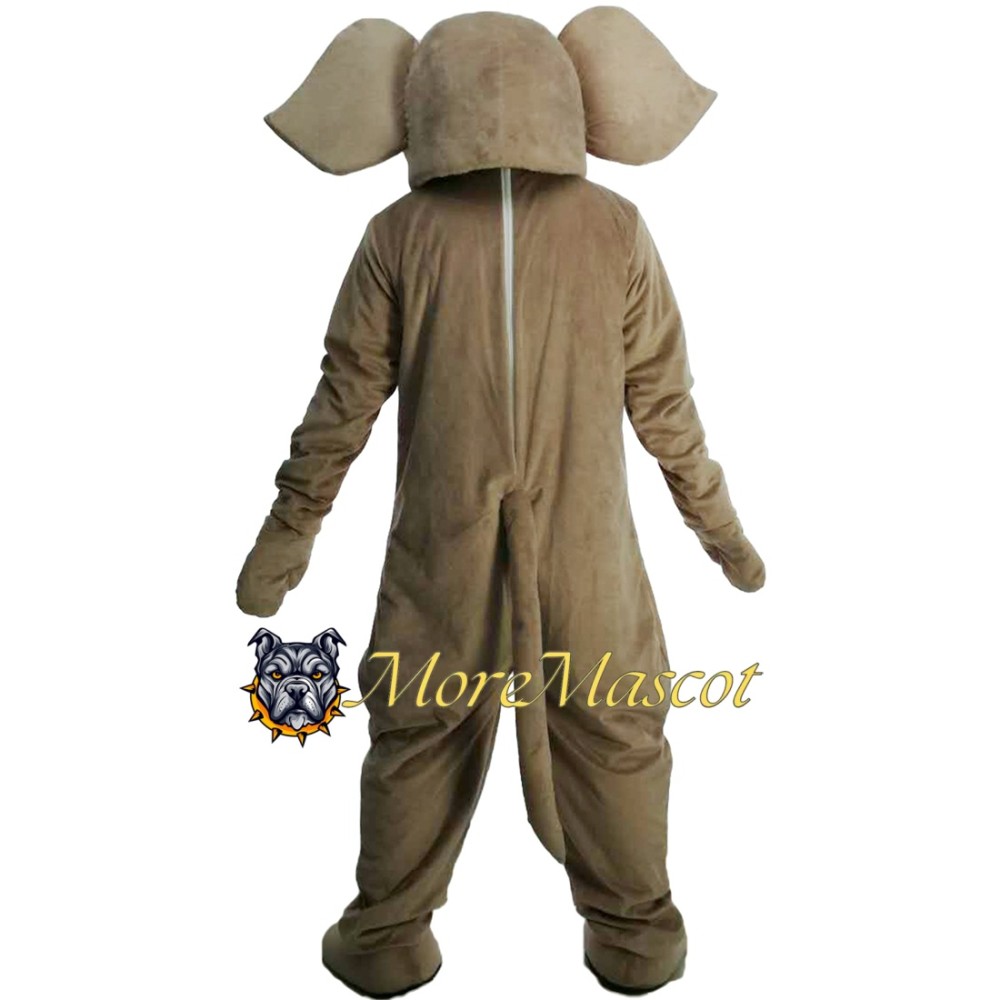 Brown Elephant Mascot Costume