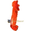 Orange Muscle Lion Mascot Costume
