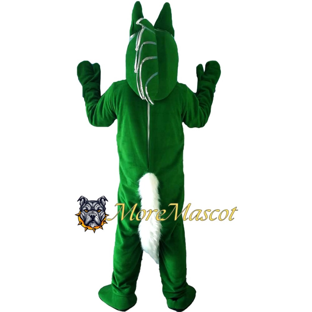 Green Warhorse Mascot Costume