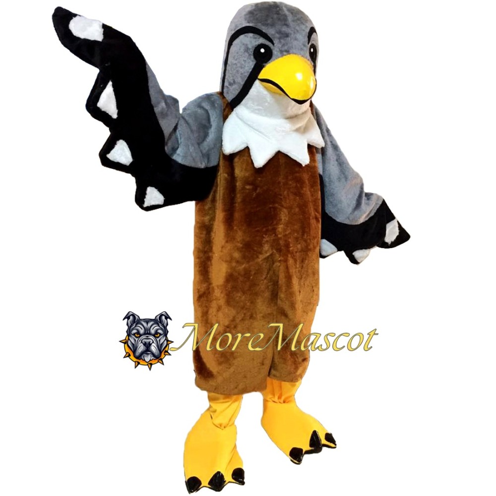 Gray & Brown Bird Mascot Costume