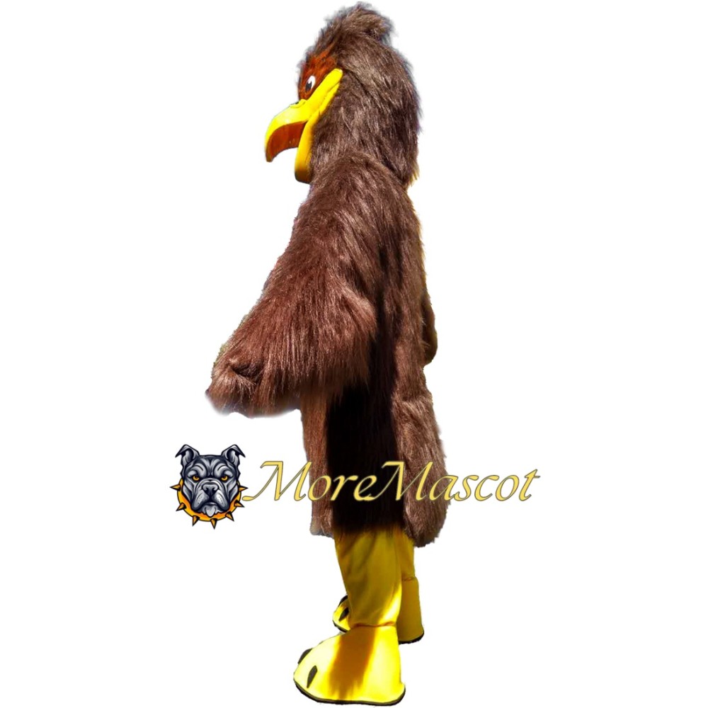 Fierce Brown Falcon Mascot Costume