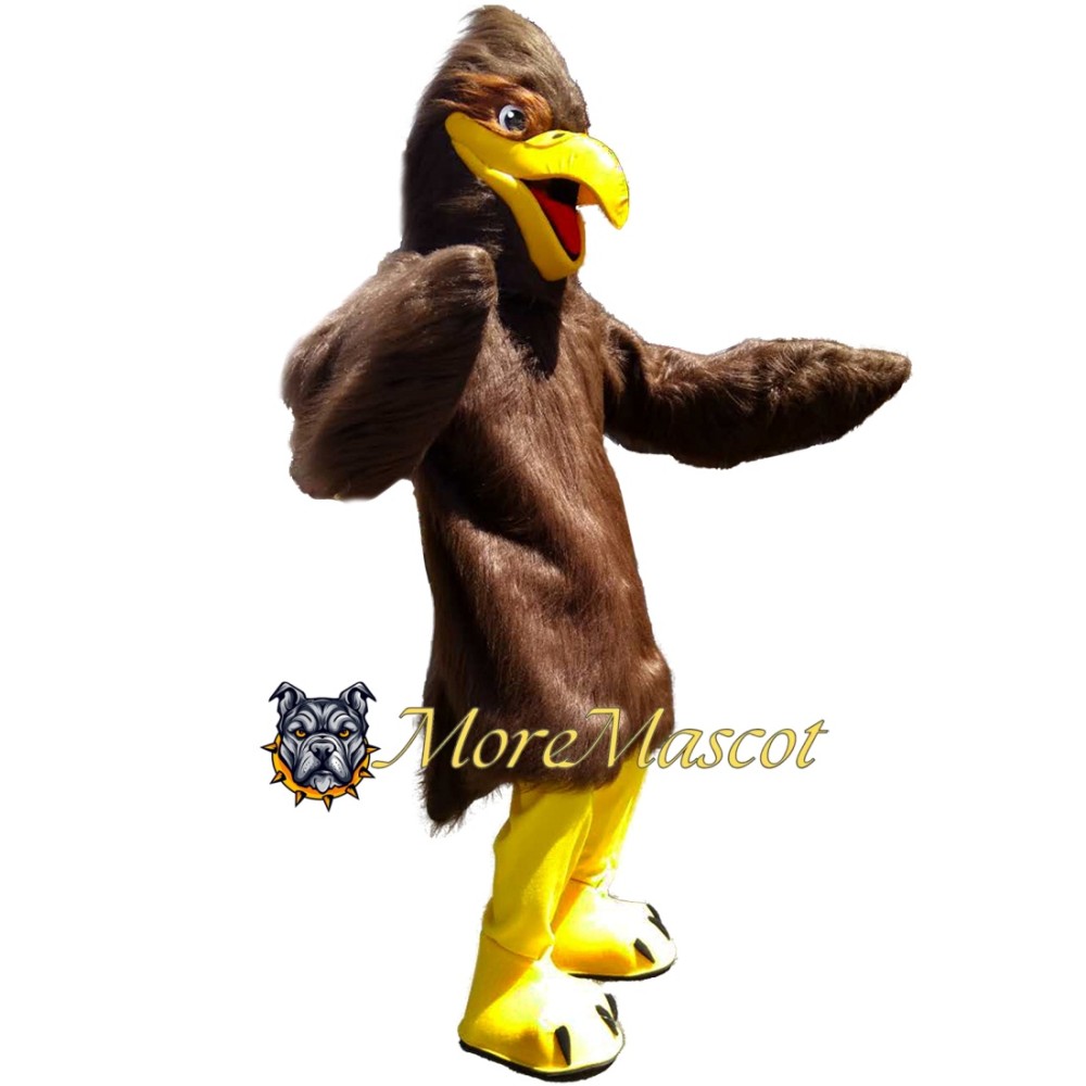 Fierce Brown Falcon Mascot Costume