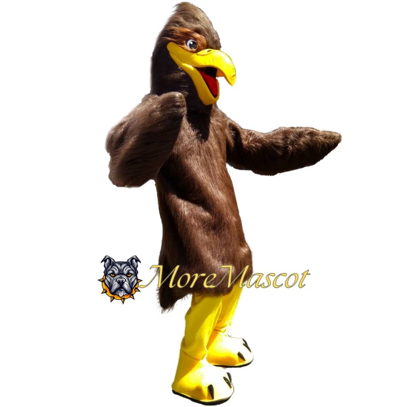 Fierce Brown Falcon Mascot Costume