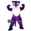 Purple Tiger Mascot Costume