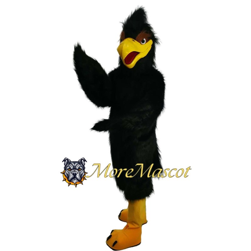 Superb Black Eagle Mascot Costume