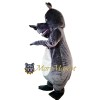 Grey Hippopotamus Mascot Costume
