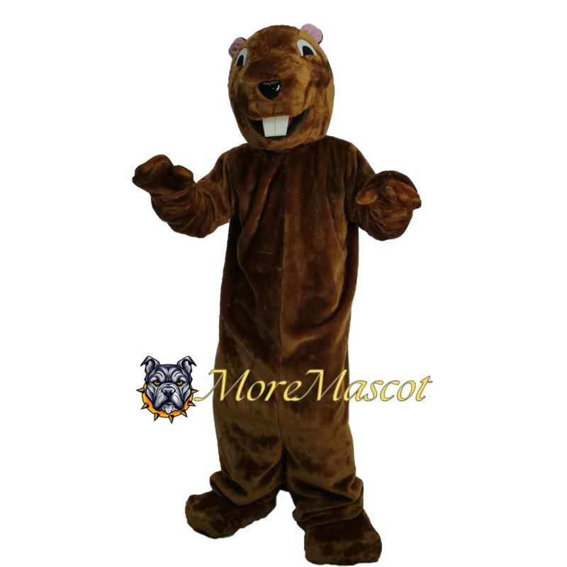 Friendly Beaver Mascot Costume