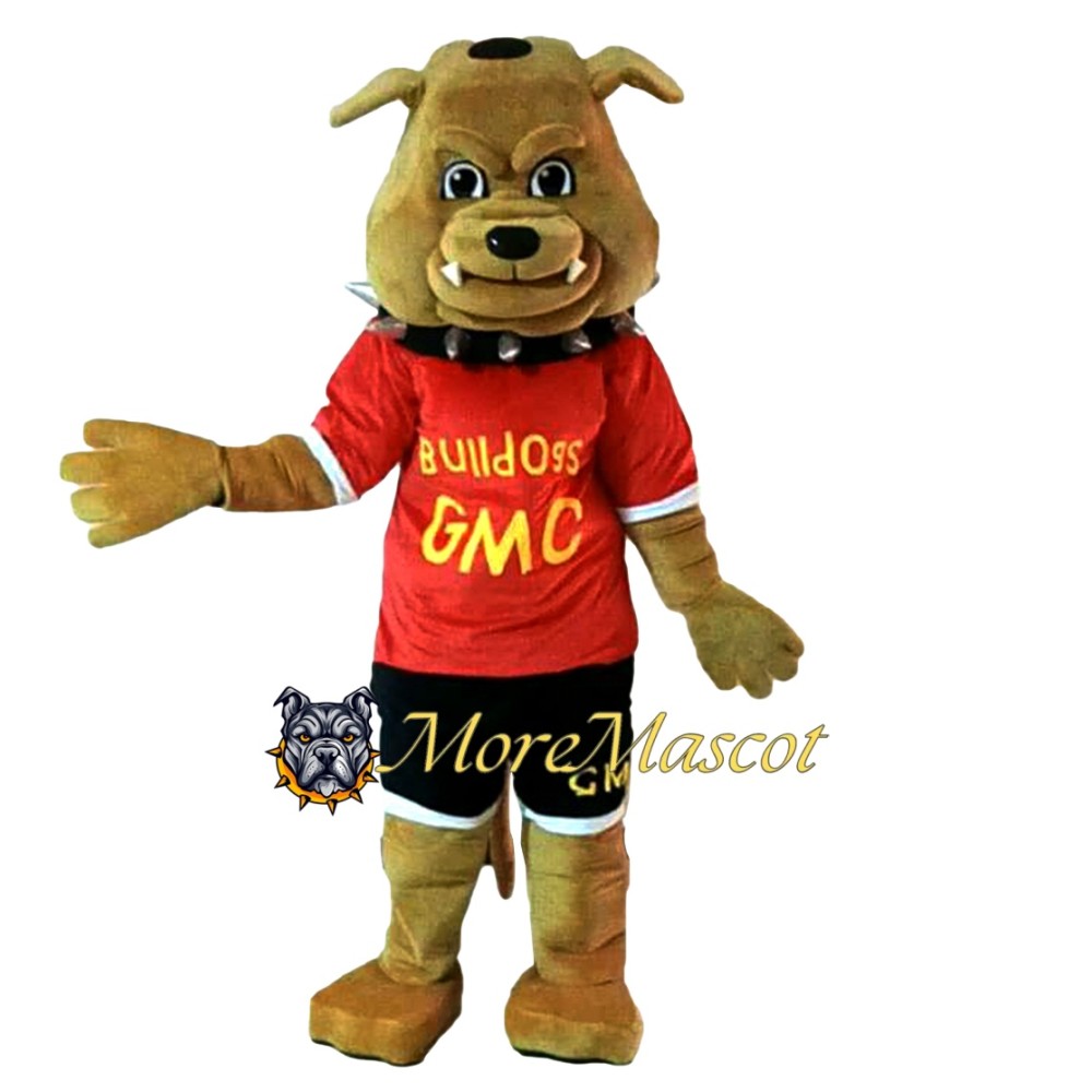 Sport Brown Bulldog Mascot Costume